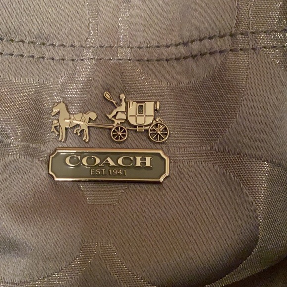 Silver Coach tote - Picture 2 of 13